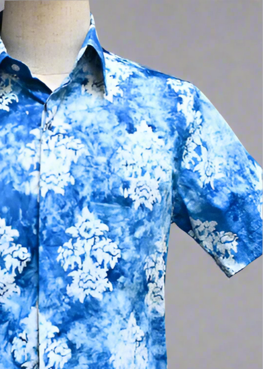 Blueberry Blue - Men's Bespoke Shirt