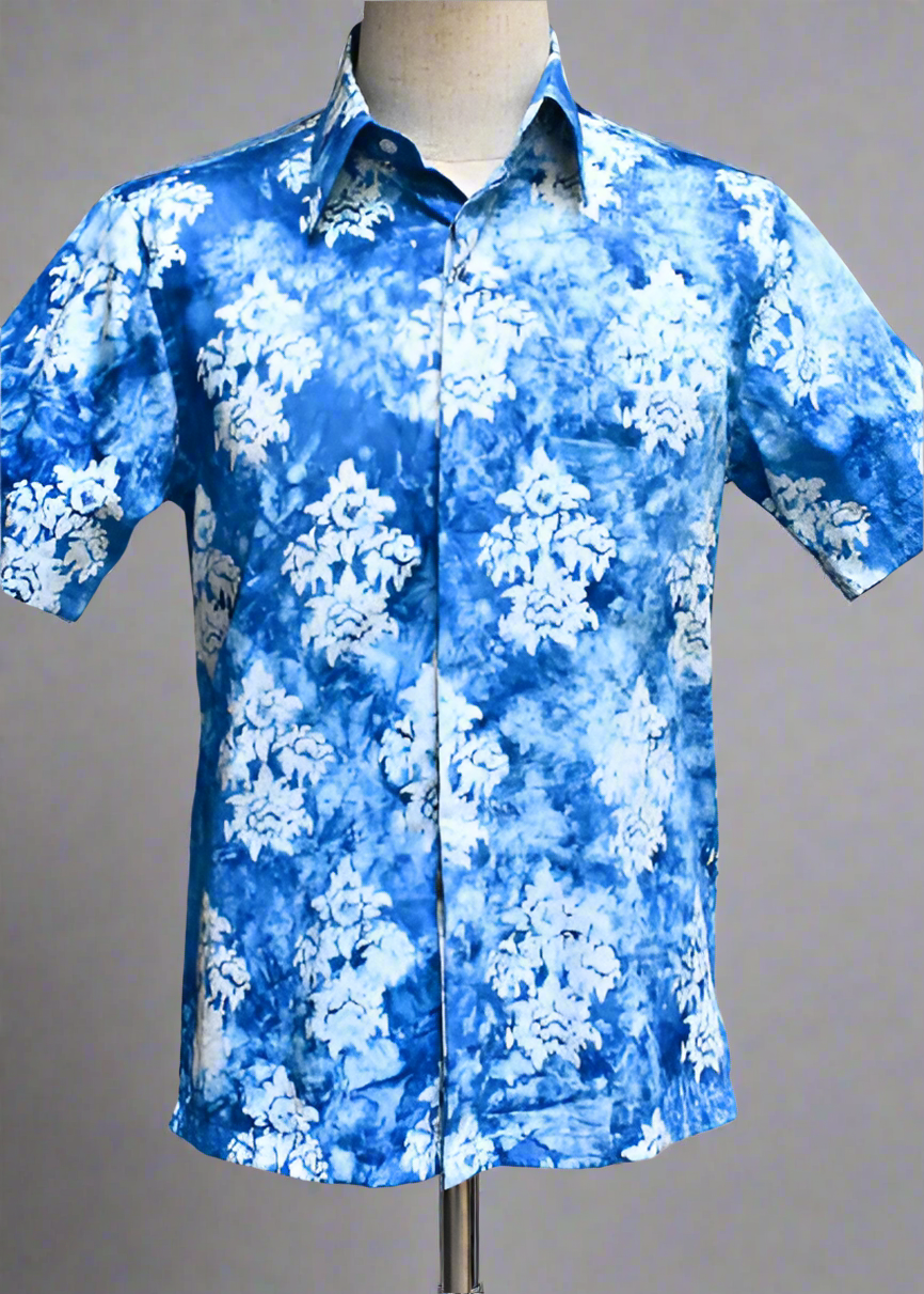 Blueberry Blue - Men's Bespoke Shirt