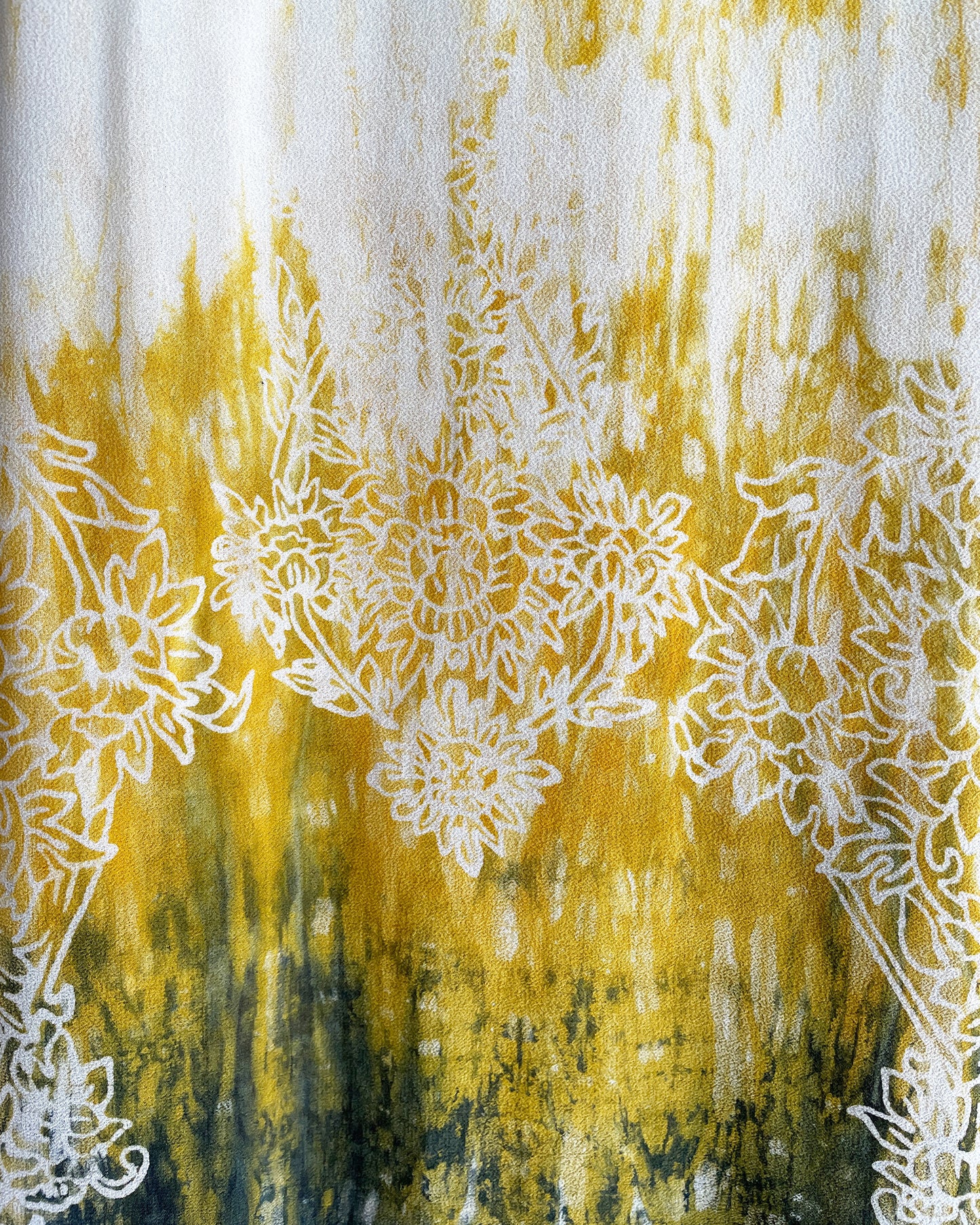 Crepe Silk - Moss Yellow