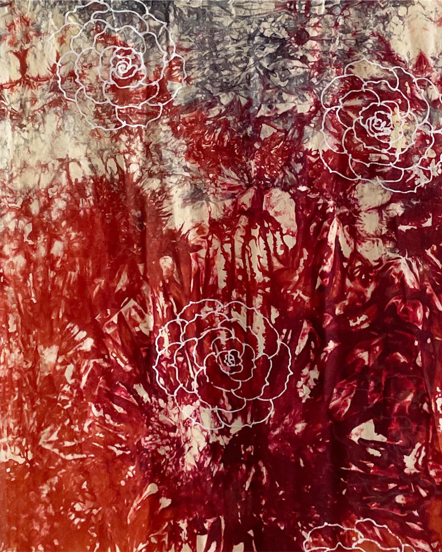 Shawl Blood Red