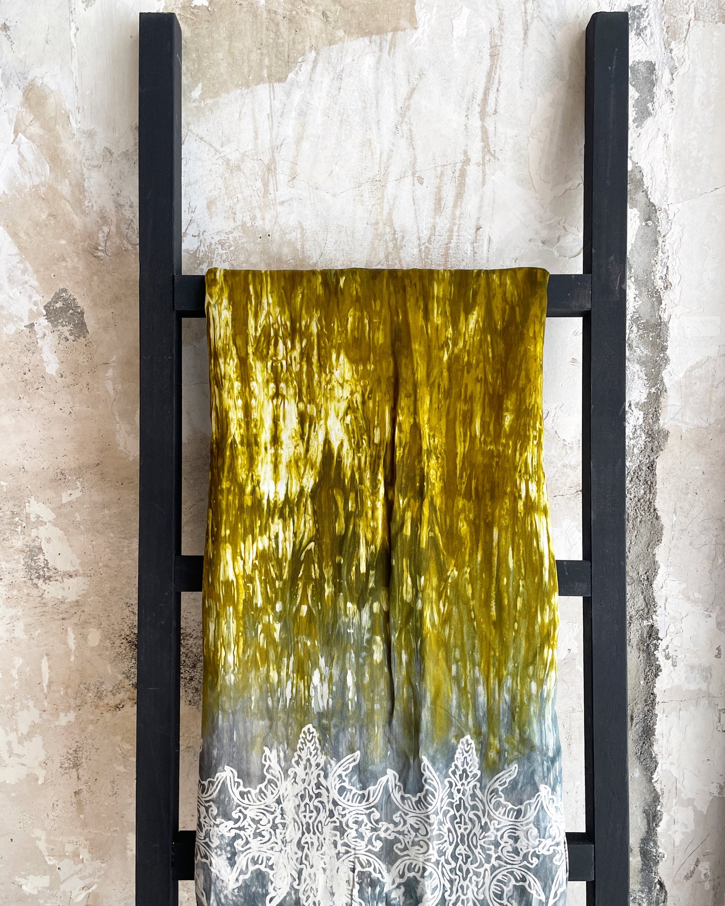 Satin Silk - Yellow Grey Ombre
