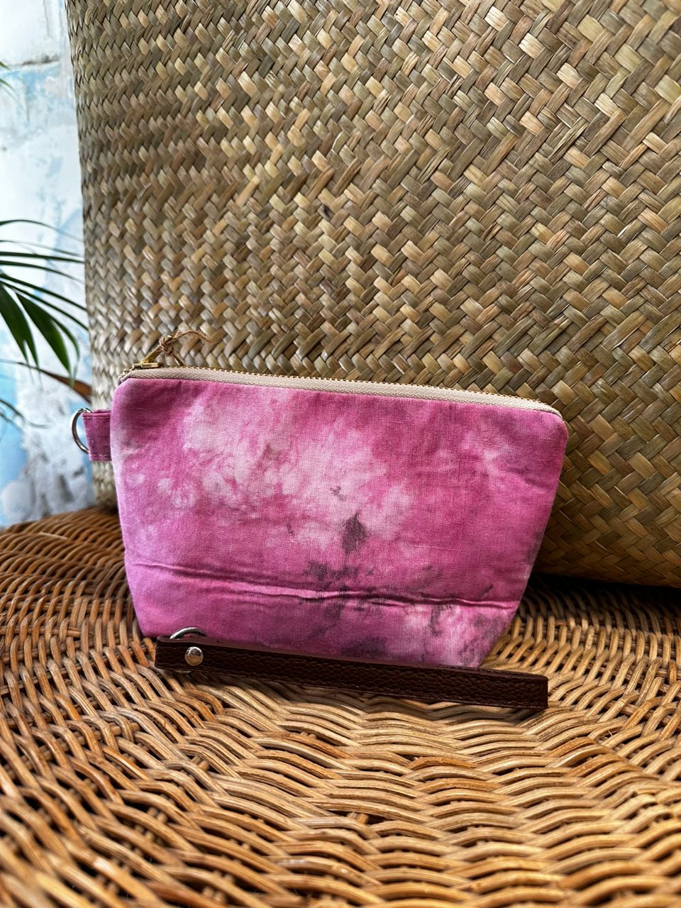 Wristlet & PVC Leather Handle