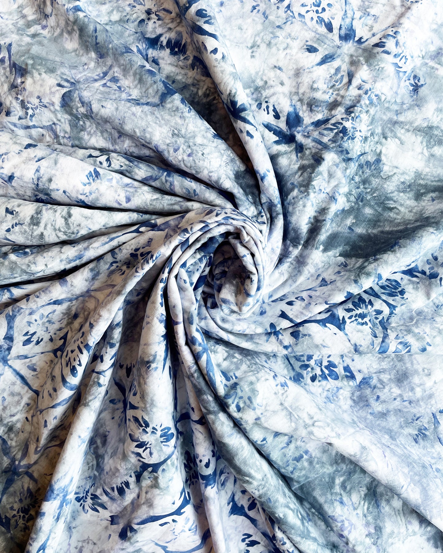 Cotton Satin - Blue Grey