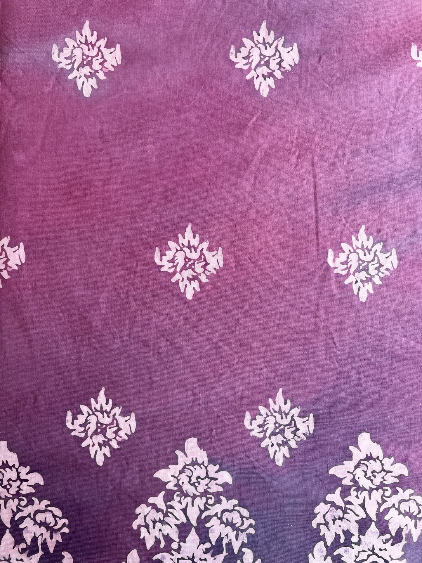 Cotton Satin - Purple-Fuschia Ombre