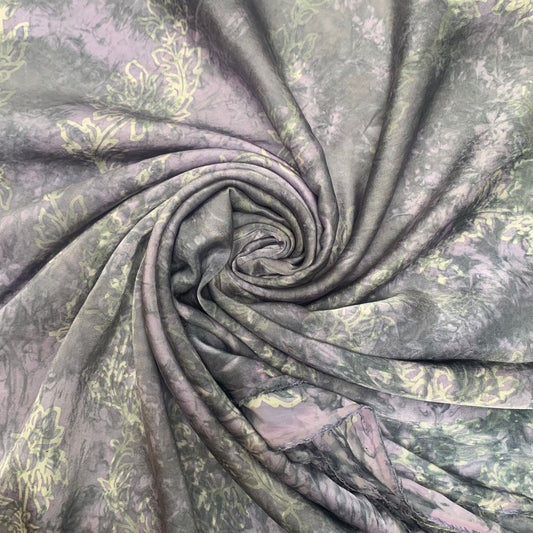 Lilac Grey - Satin Silk