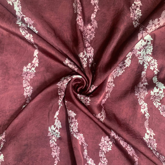 Maroon - Satin Silk