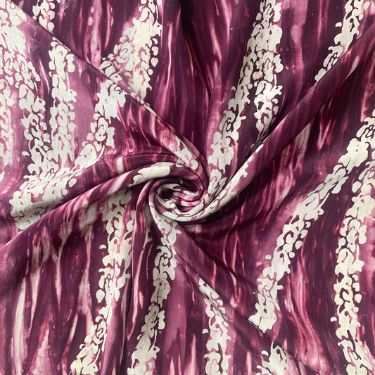 Purple Pink - Crepe Silk